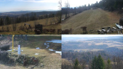 Sdružený snímek okolí chaty Myslivna