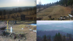 Sdružený snímek okolí chaty Myslivna