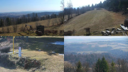 Sdružený snímek okolí chaty Myslivna