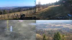 Sdružený snímek okolí chaty Myslivna