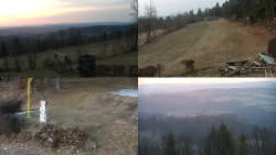 Sdružený snímek okolí chaty Myslivna