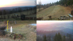 Sdružený snímek okolí chaty Myslivna