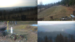 Sdružený snímek okolí chaty Myslivna