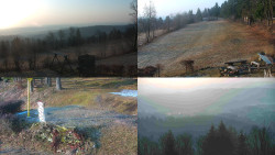 Sdružený snímek okolí chaty Myslivna