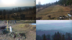 Sdružený snímek okolí chaty Myslivna