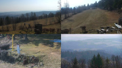 Sdružený snímek okolí chaty Myslivna