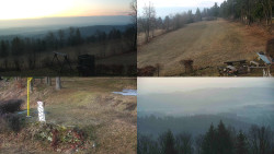 Sdružený snímek okolí chaty Myslivna