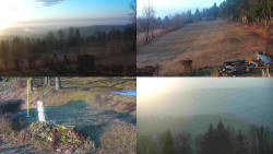 Sdružený snímek okolí chaty Myslivna