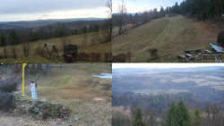 Sdružený snímek okolí chaty Myslivna