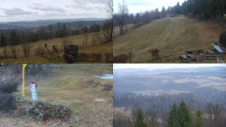 Sdružený snímek okolí chaty Myslivna