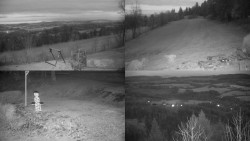 Sdružený snímek okolí chaty Myslivna