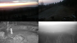 Sdružený snímek okolí chaty Myslivna