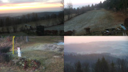 Sdružený snímek okolí chaty Myslivna