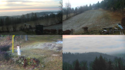 Sdružený snímek okolí chaty Myslivna