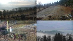 Sdružený snímek okolí chaty Myslivna