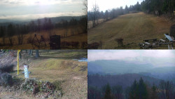 Sdružený snímek okolí chaty Myslivna