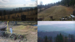 Sdružený snímek okolí chaty Myslivna