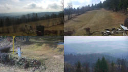 Sdružený snímek okolí chaty Myslivna