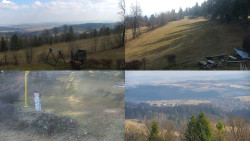 Sdružený snímek okolí chaty Myslivna