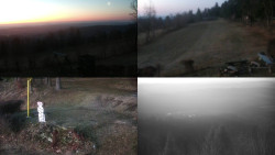 Sdružený snímek okolí chaty Myslivna