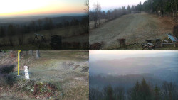 Sdružený snímek okolí chaty Myslivna