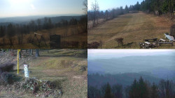 Sdružený snímek okolí chaty Myslivna