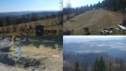 Sdružený snímek okolí chaty Myslivna