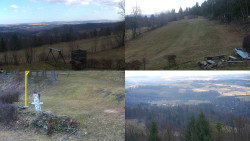 Sdružený snímek okolí chaty Myslivna