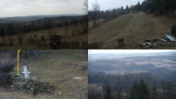 Sdružený snímek okolí chaty Myslivna