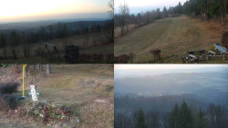 Sdružený snímek okolí chaty Myslivna