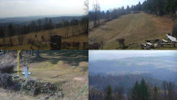 Sdružený snímek okolí chaty Myslivna