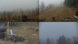 Sdružený snímek okolí chaty Myslivna