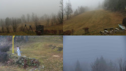 Sdružený snímek okolí chaty Myslivna