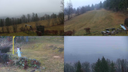 Sdružený snímek okolí chaty Myslivna