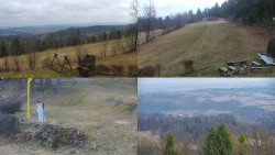 Sdružený snímek okolí chaty Myslivna