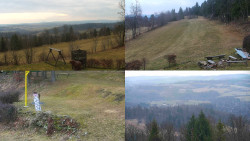 Sdružený snímek okolí chaty Myslivna