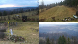 Sdružený snímek okolí chaty Myslivna