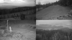 Sdružený snímek okolí chaty Myslivna