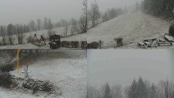 Sdružený snímek okolí chaty Myslivna