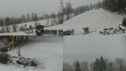 Sdružený snímek okolí chaty Myslivna