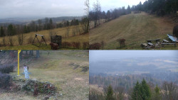 Sdružený snímek okolí chaty Myslivna