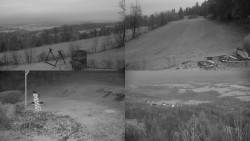 Sdružený snímek okolí chaty Myslivna