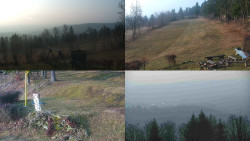 Sdružený snímek okolí chaty Myslivna