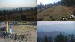 Sdružený snímek okolí chaty Myslivna