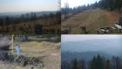 Sdružený snímek okolí chaty Myslivna