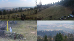 Sdružený snímek okolí chaty Myslivna