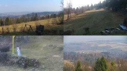 Sdružený snímek okolí chaty Myslivna