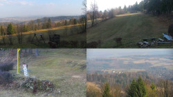 Sdružený snímek okolí chaty Myslivna