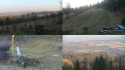 Sdružený snímek okolí chaty Myslivna