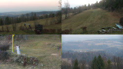 Sdružený snímek okolí chaty Myslivna